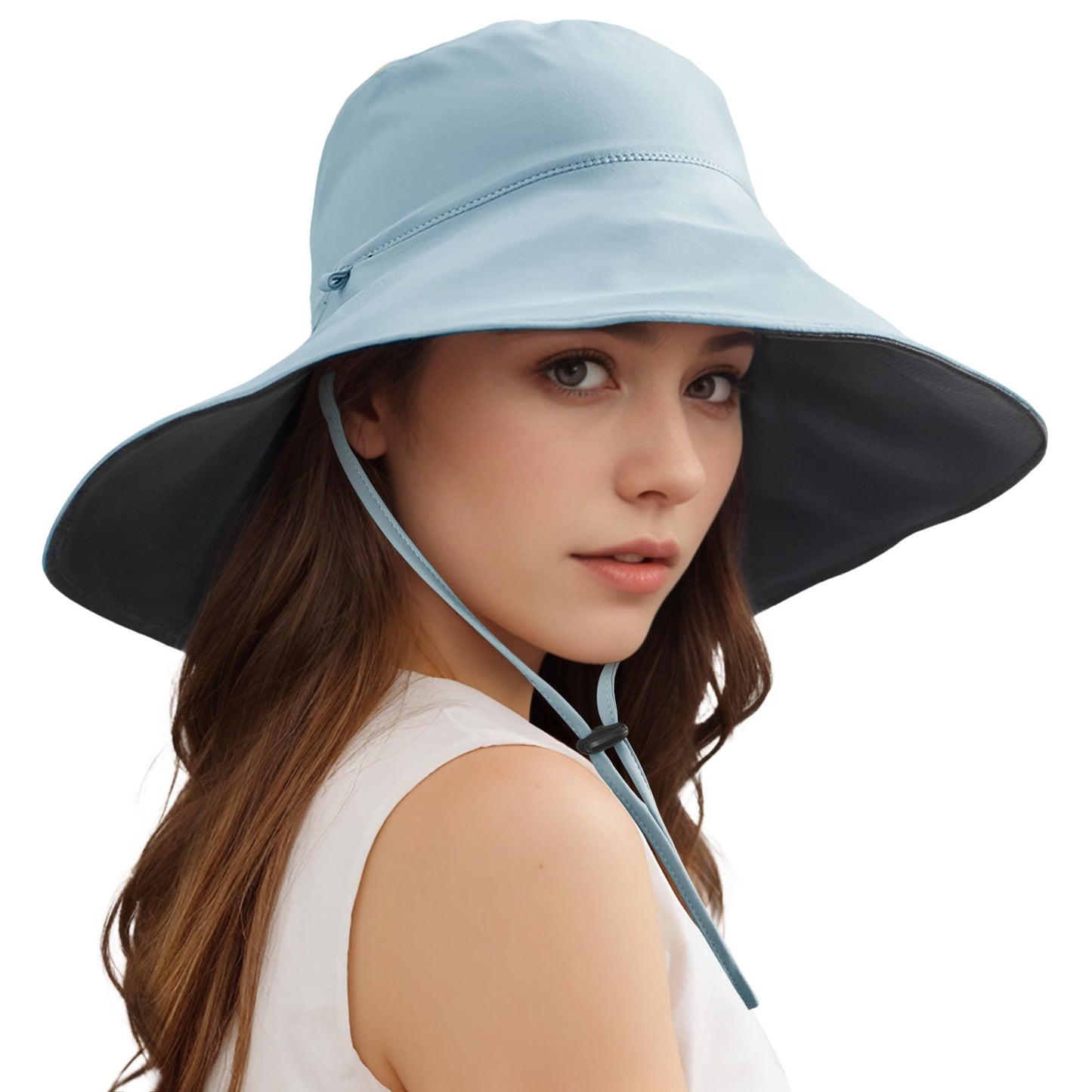 Wide Brim Sun Hats For Women Men, Double Sided Wearing Fishing Hats Cooling Bucket Hat For Beach Hiking Outdoor