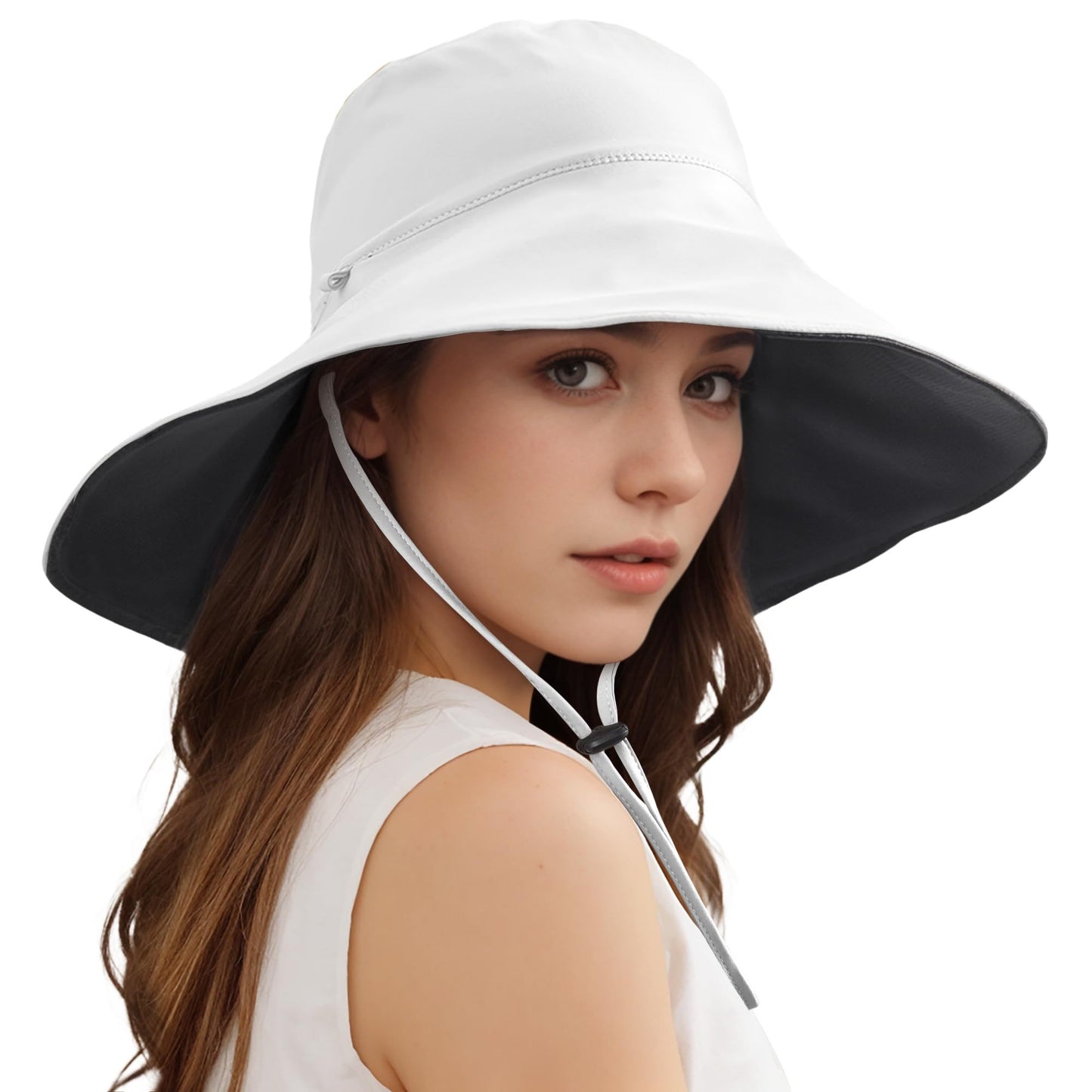 Wide Brim Sun Hats For Women Men, Double Sided Wearing Fishing Hats Cooling Bucket Hat For Beach Hiking Outdoor