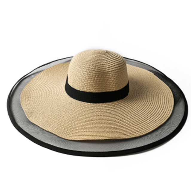 Women's Summer Sunscreen Sunshade Big Straw Hat