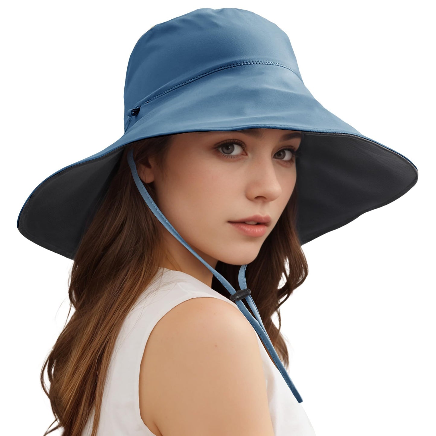 Wide Brim Sun Hats For Women Men, Double Sided Wearing Fishing Hats Cooling Bucket Hat For Beach Hiking Outdoor