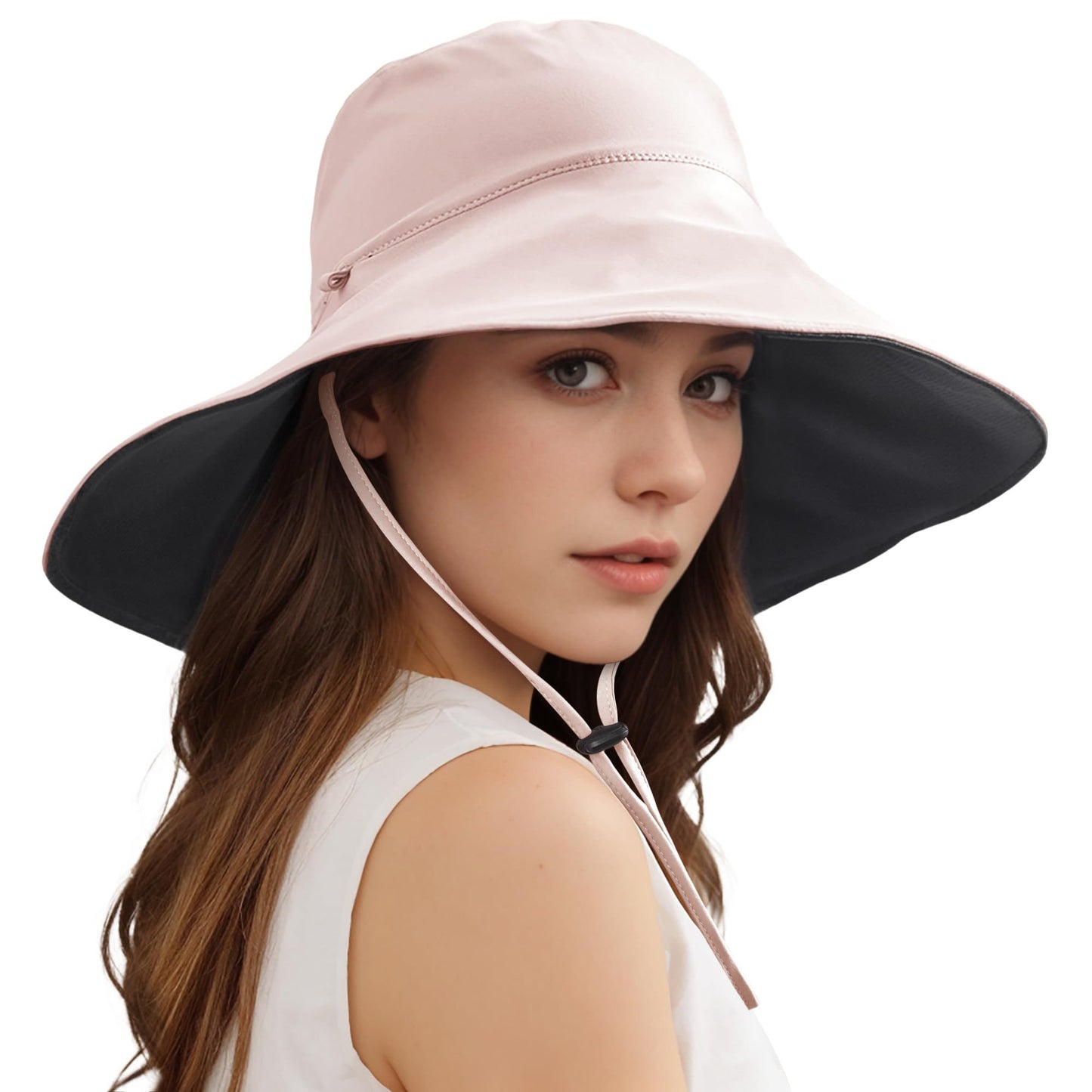 Wide Brim Sun Hats For Women Men, Double Sided Wearing Fishing Hats Cooling Bucket Hat For Beach Hiking Outdoor